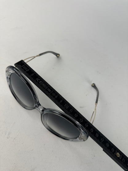 Vintage Chloé Oversized Sunglasses Gray Acetate Metal