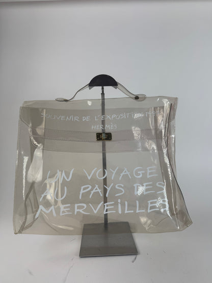 Vintage Hermes Transparent PVC Kelly Bag