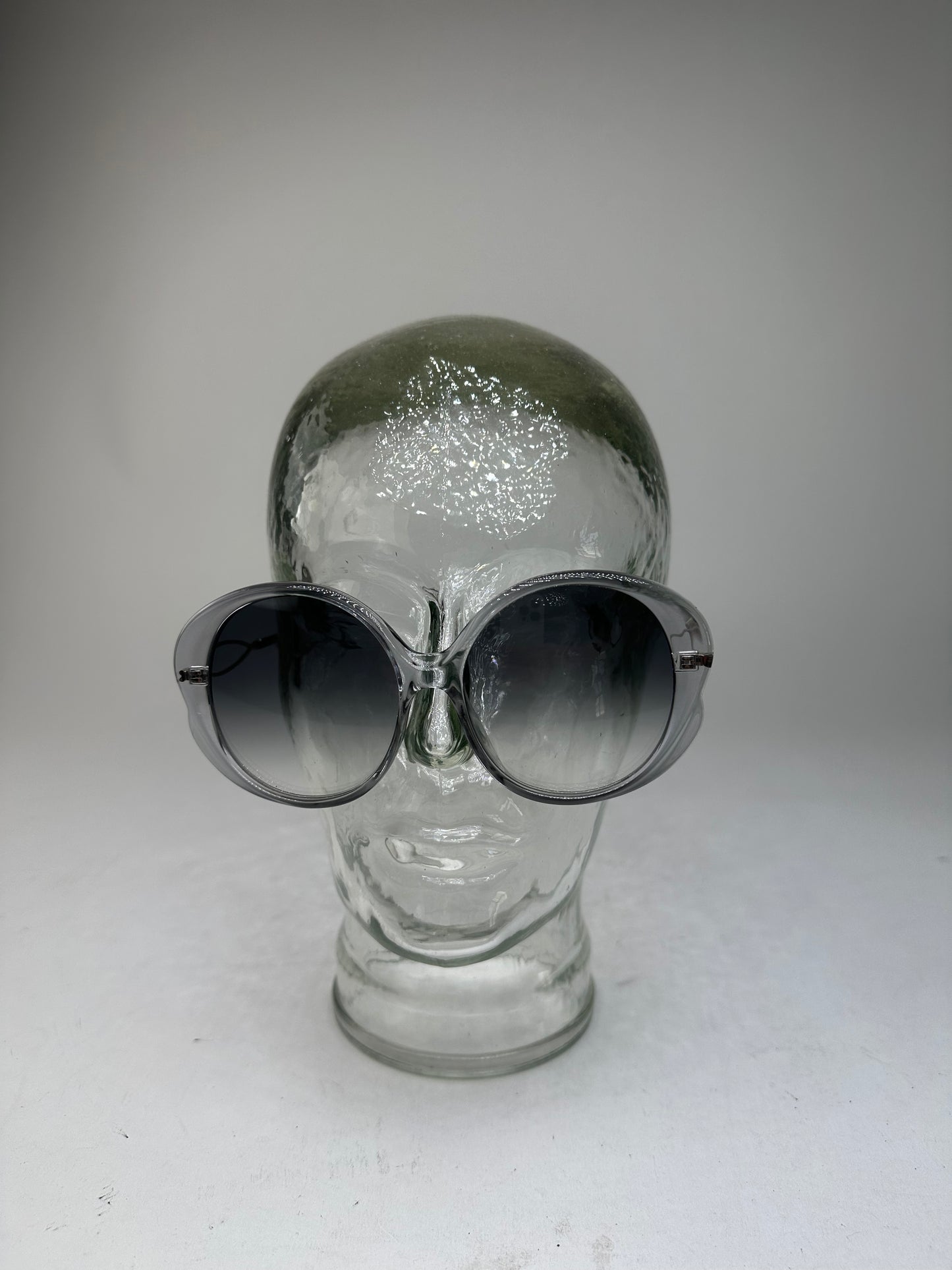 Vintage Chloé Oversized Sunglasses Gray Acetate Metal