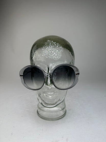 Vintage Chloé Oversized Sunglasses Gray Acetate Metal