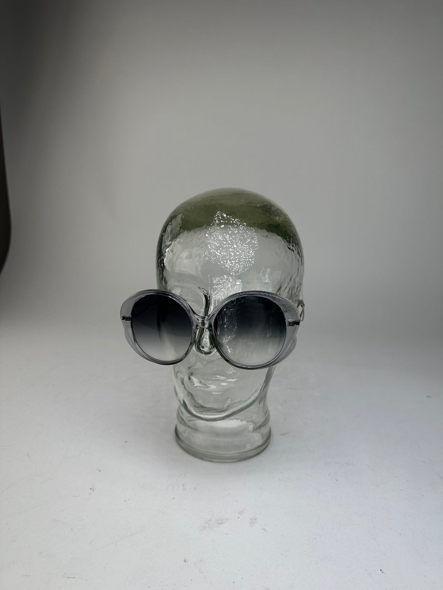 Vintage Chloé Oversized Sunglasses Gray Acetate Metal