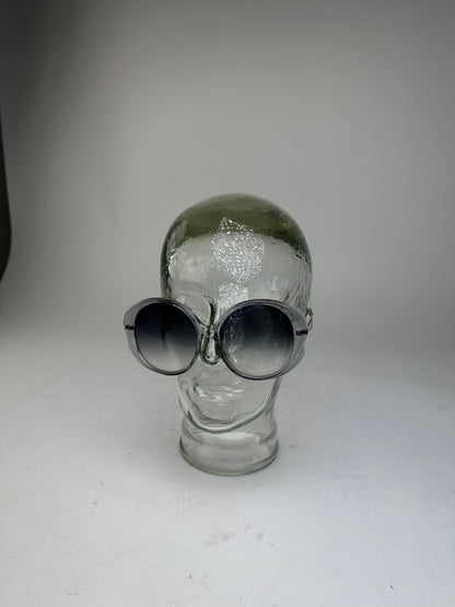 Vintage Chloé Oversized Sunglasses Gray Acetate Metal