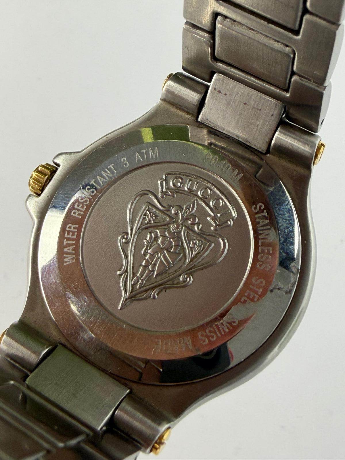 Vintage Gucci Two-Tone Bracelet Watch Late 1990s Silver Gold