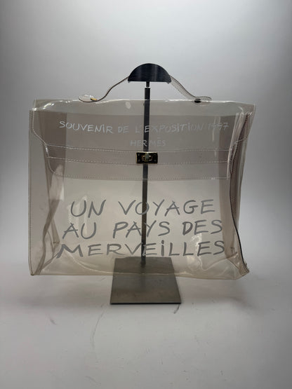 Vintage Hermes Transparent PVC Kelly Bag