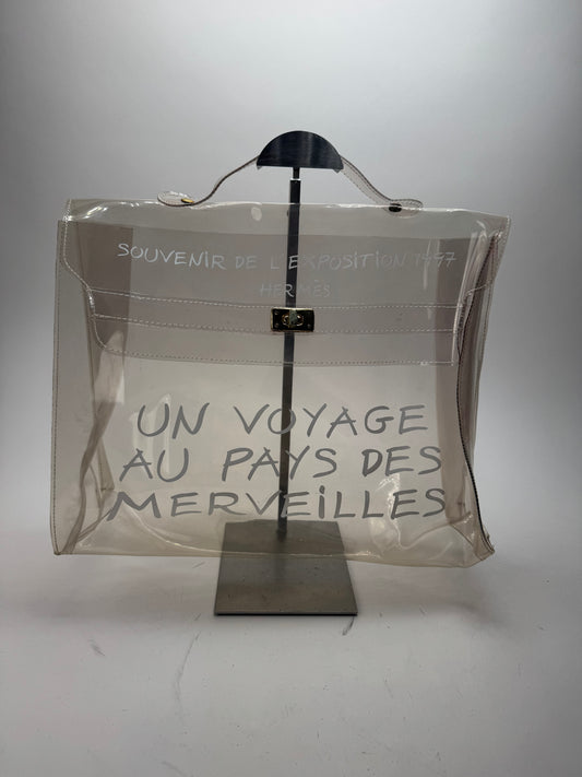 Vintage Hermes Transparent PVC Kelly Bag