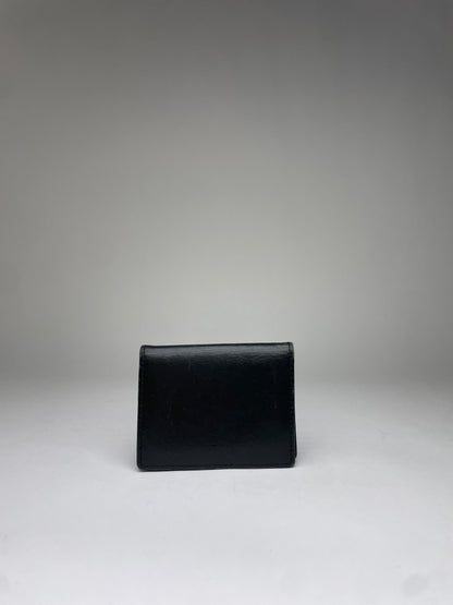 Vintage Vivienne Westwood Leather Bifold Wallet Black Gold