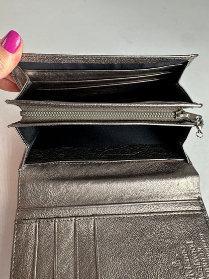 Vintage Vivienne Westwood Leather Wallet Silver