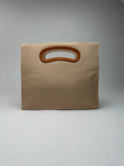 Sac vintage YSL en coton beige