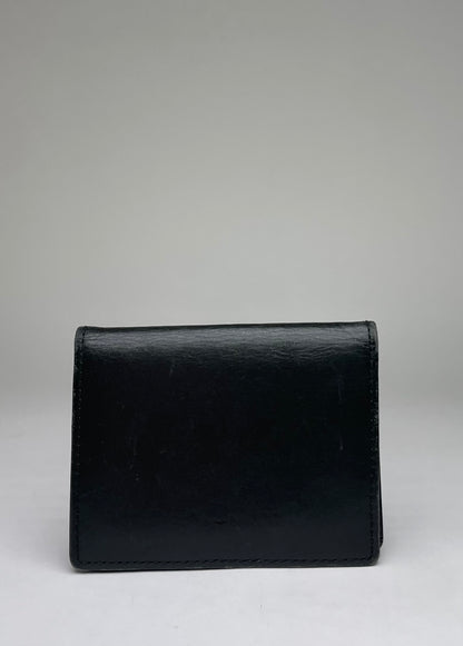 Vintage Vivienne Westwood Leather Bifold Wallet Black Gold