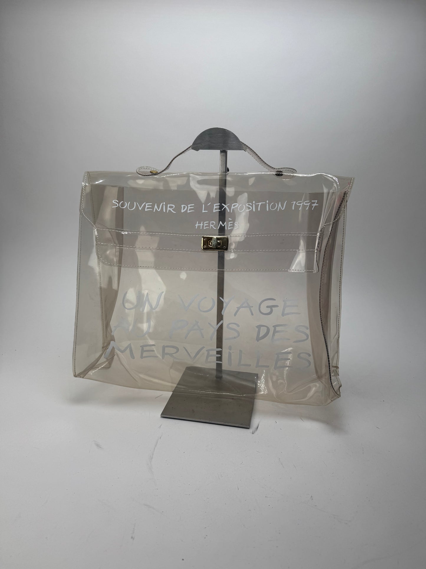 Vintage Hermes Transparent PVC Kelly Bag