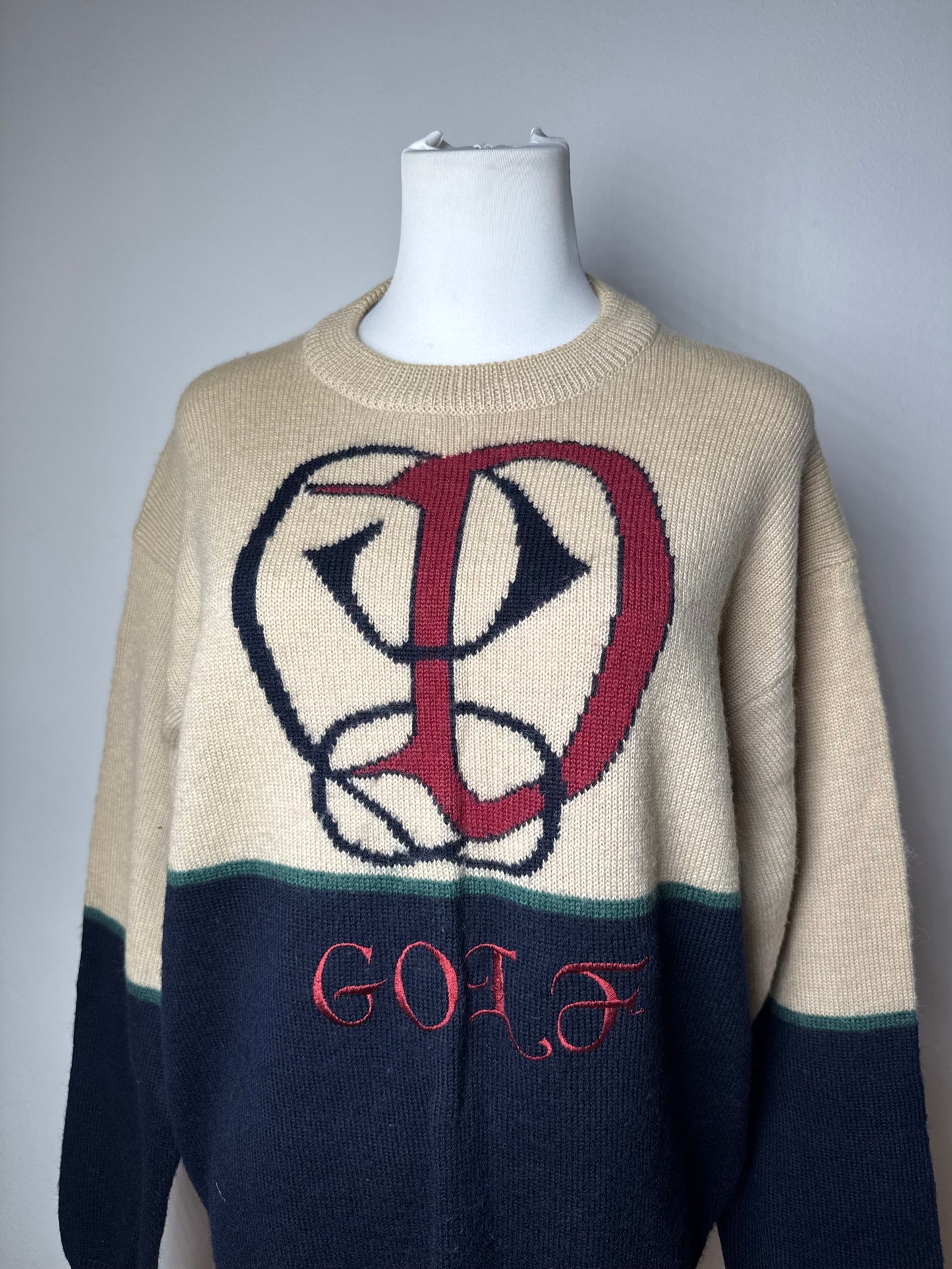 Vintage Dior Creneck Wool sweater M