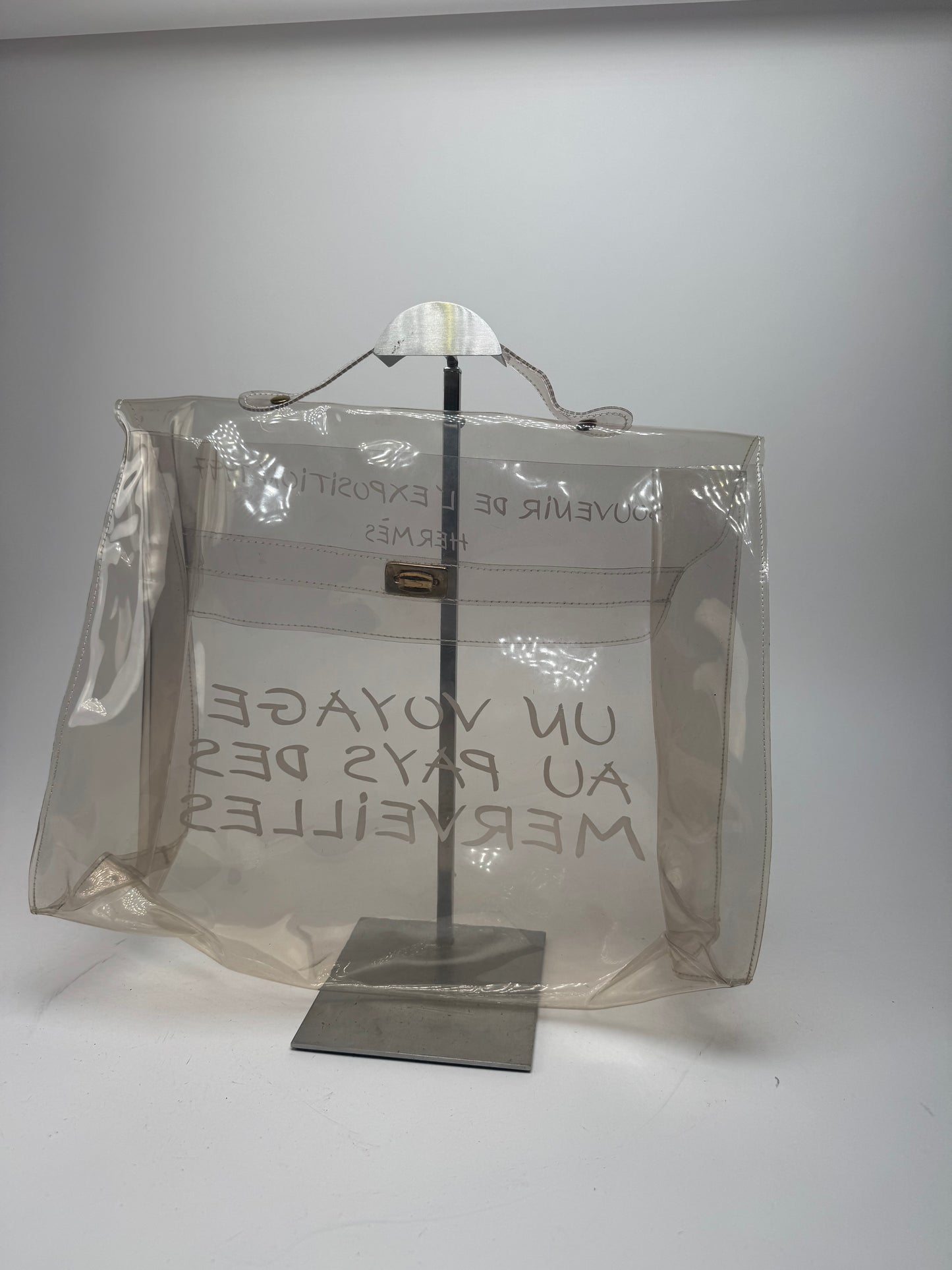 Vintage Hermes Transparent PVC Kelly Bag