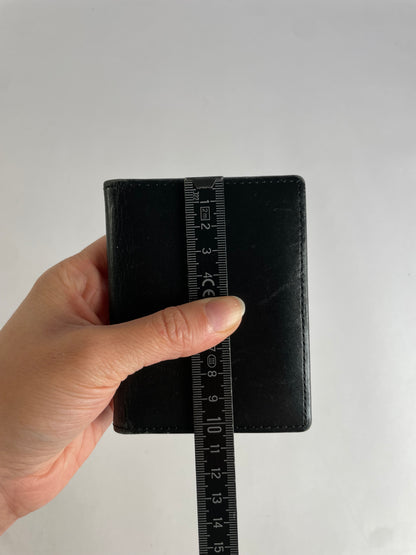 Vintage Vivienne Westwood Leather Bifold Wallet Black Gold