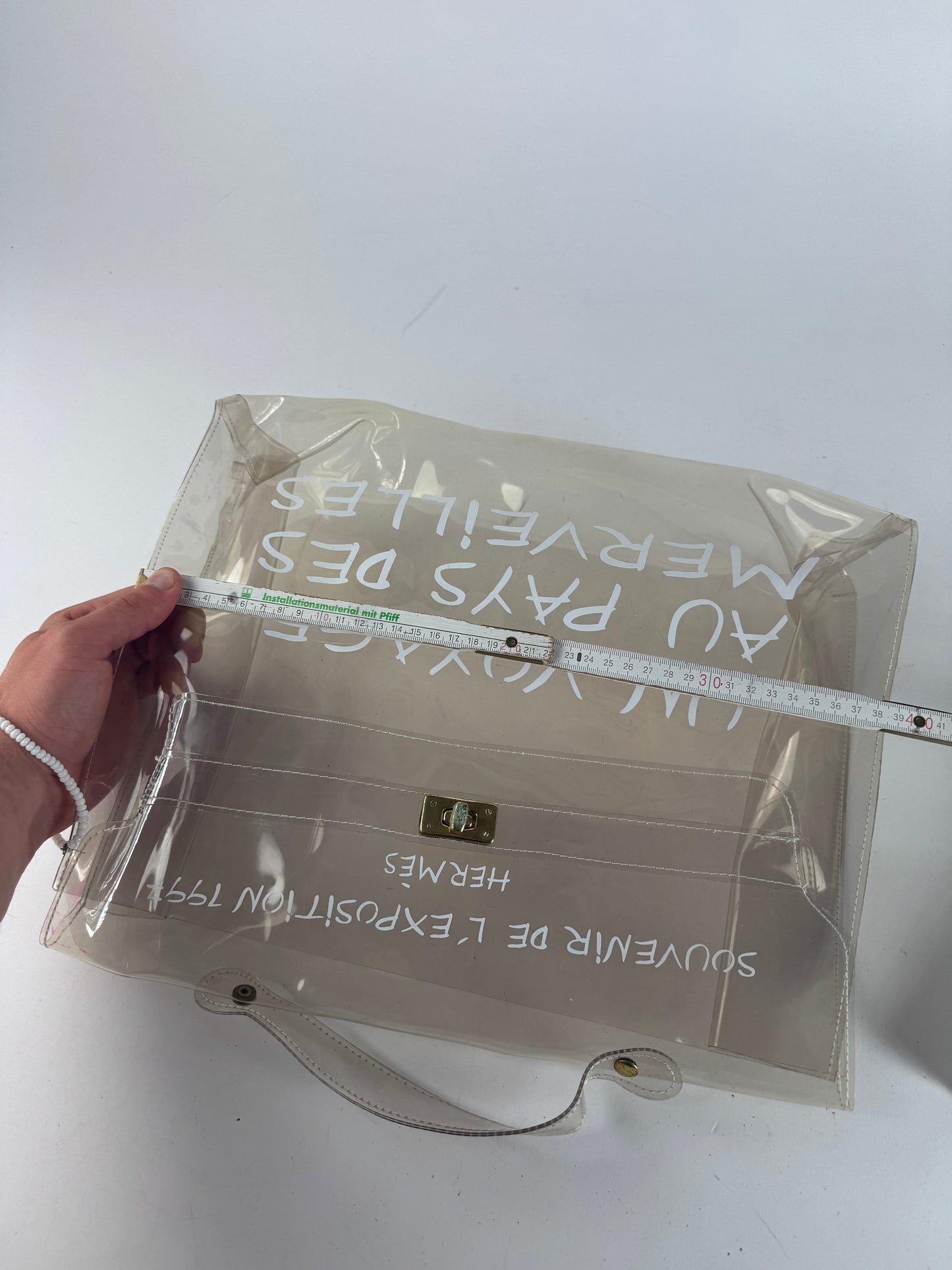 Vintage Hermes Transparent PVC Kelly Bag