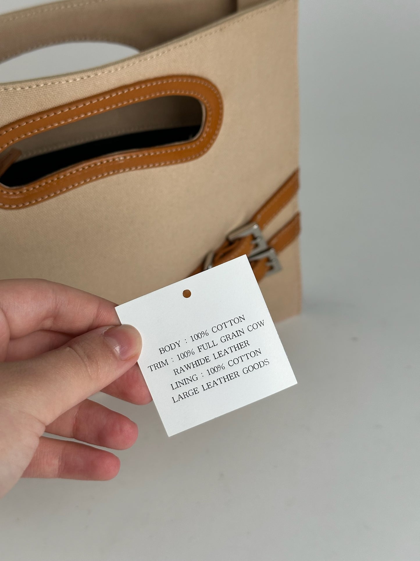 Sac vintage YSL en coton beige