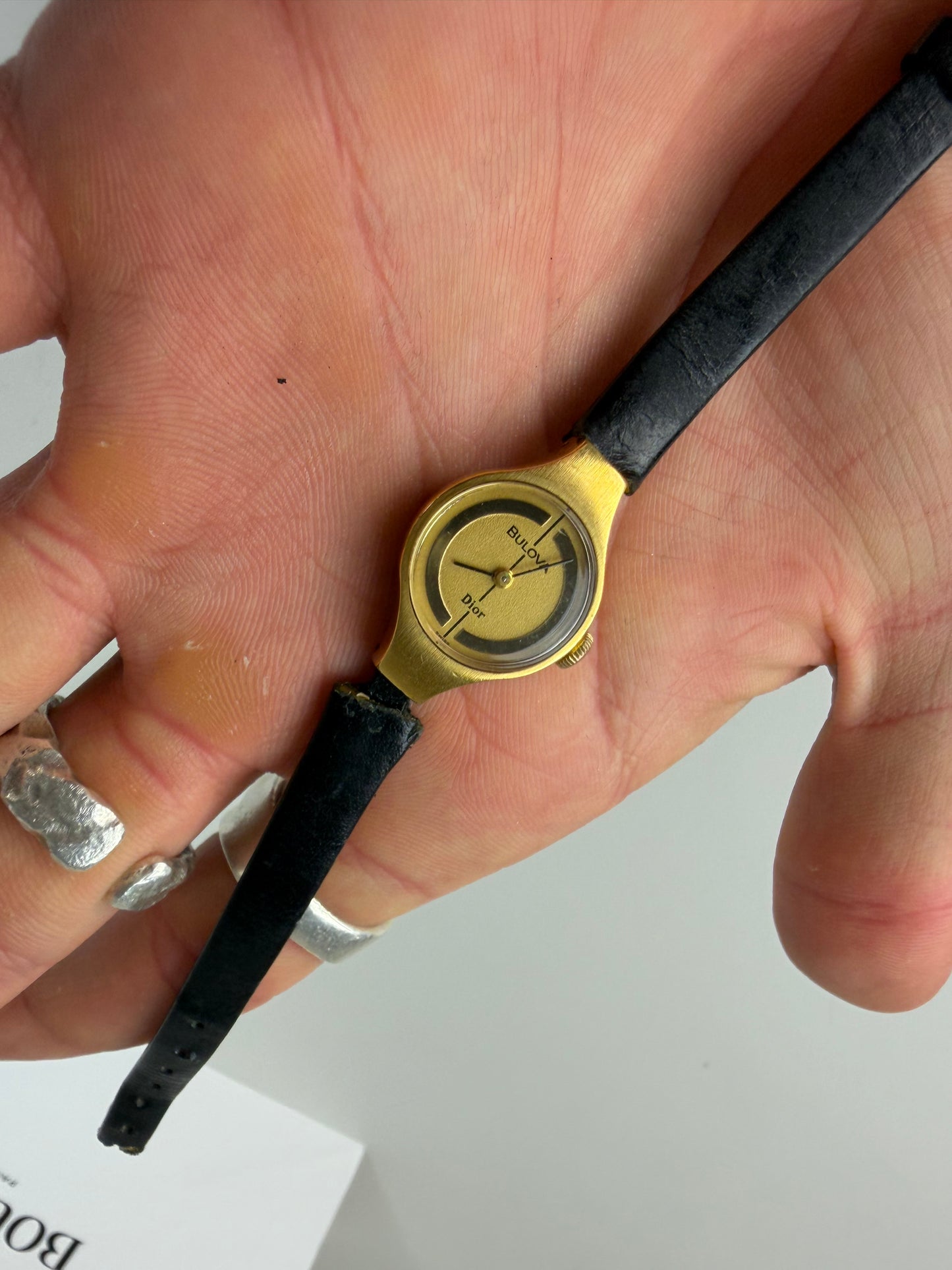 Dior Watch Gold Vintage
