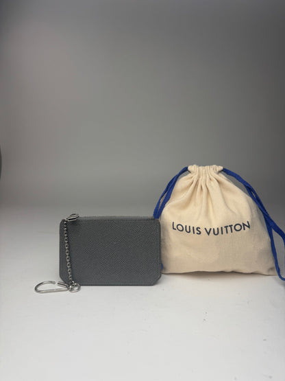 Vintage Louis Vuitton Le Dauphine Leather Card Holder Grey