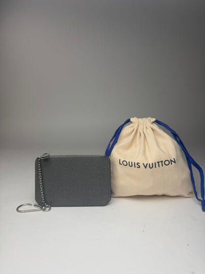 Vintage Louis Vuitton Le Dauphine Leather Card Holder Grey