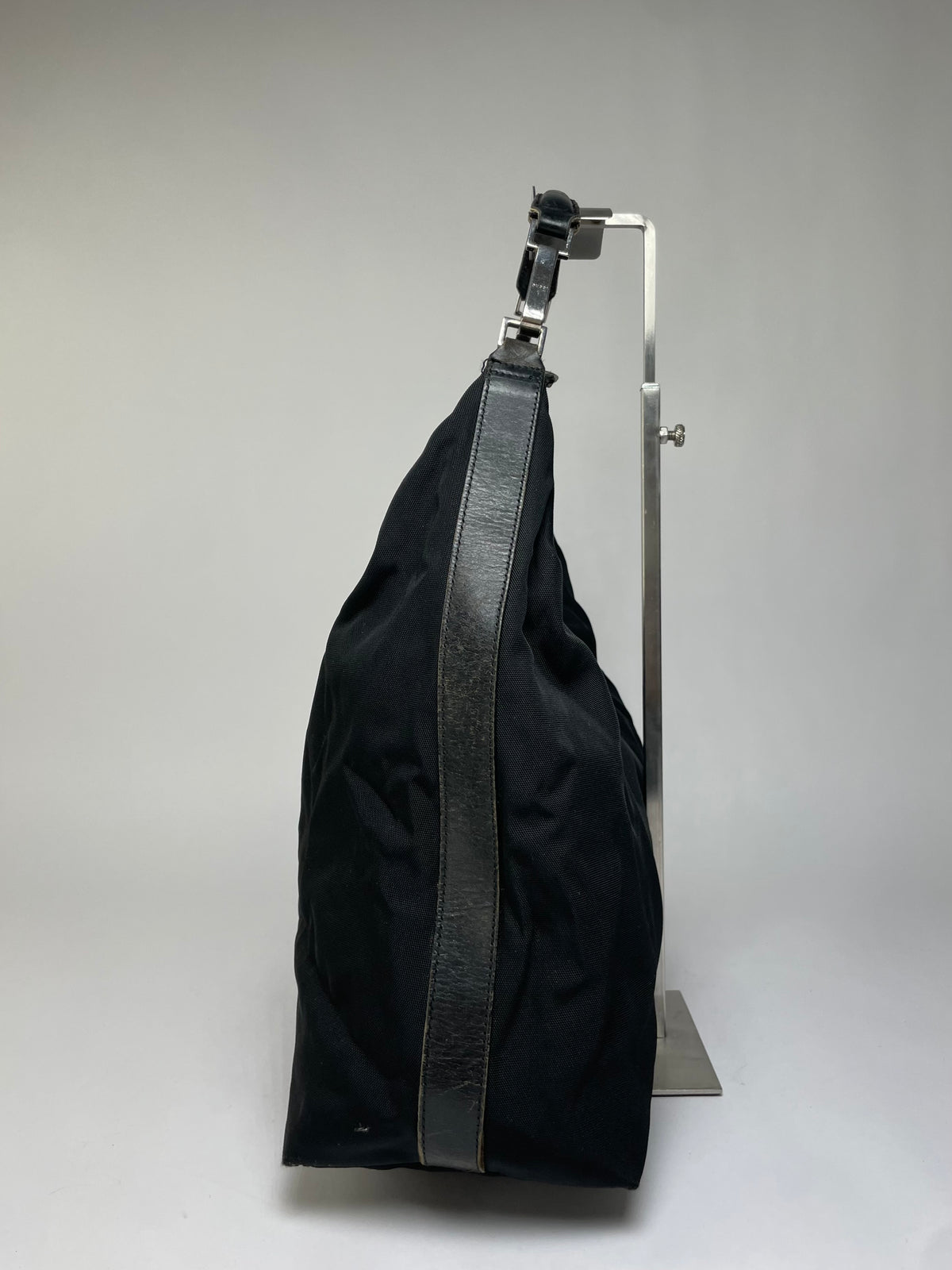 Vintage Gucci Coated Canvas Hobo Bag Early 2000s Black