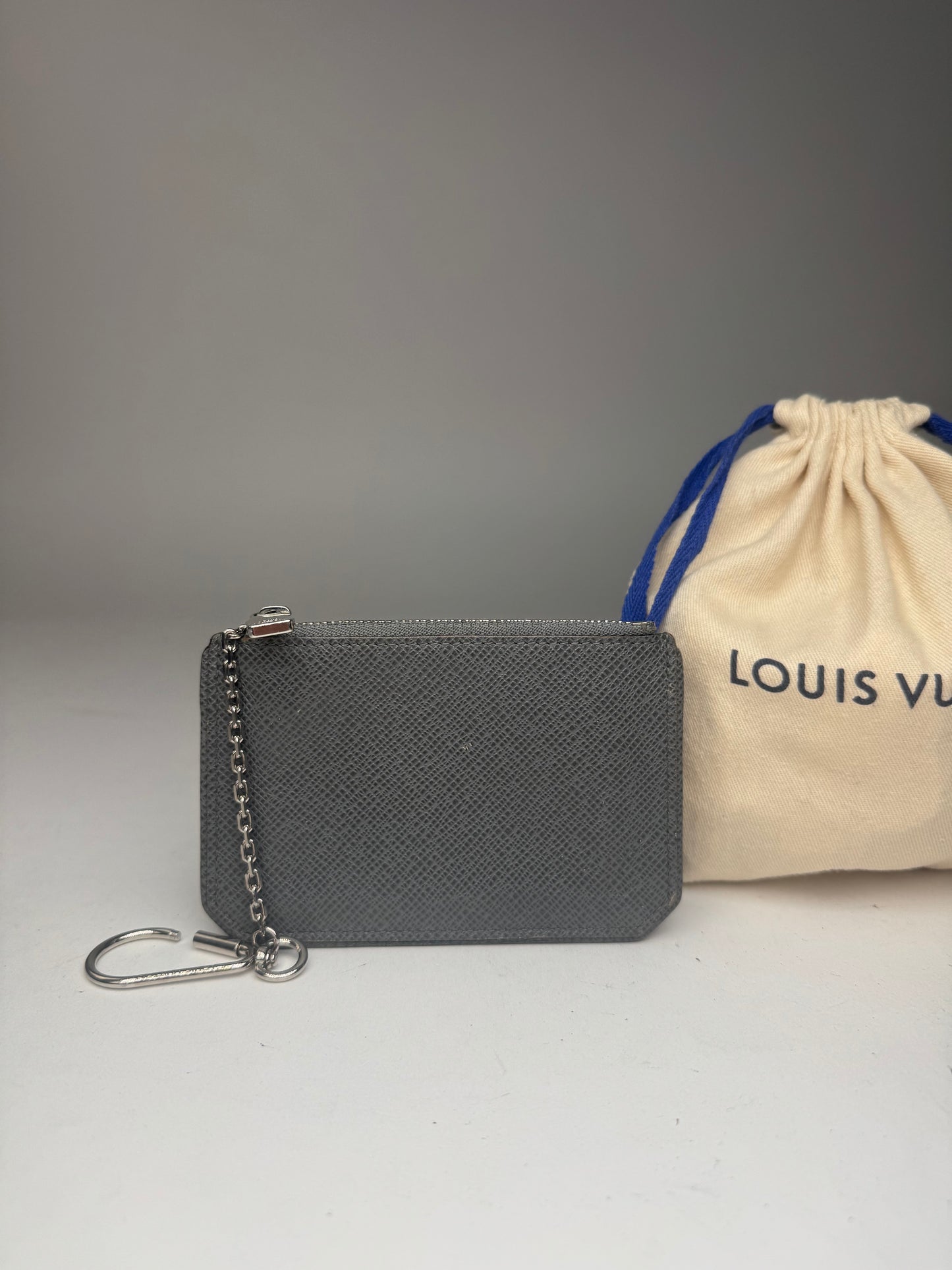 Vintage Louis Vuitton Le Dauphine Leather Card Holder Grey