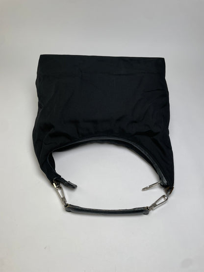 Vintage Gucci Coated Canvas Hobo Bag Early 2000s Black