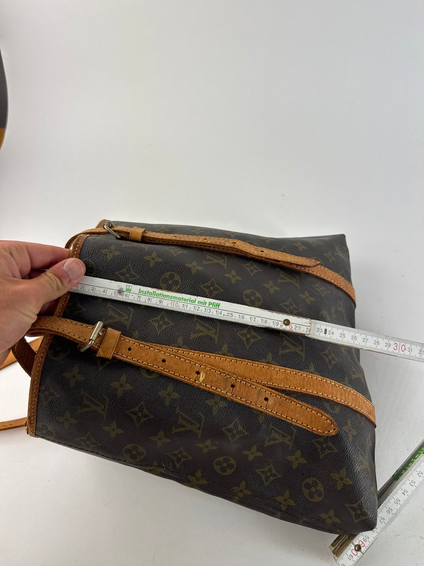 Vintage Louis Vuitton Monogram leather shOPPER brown