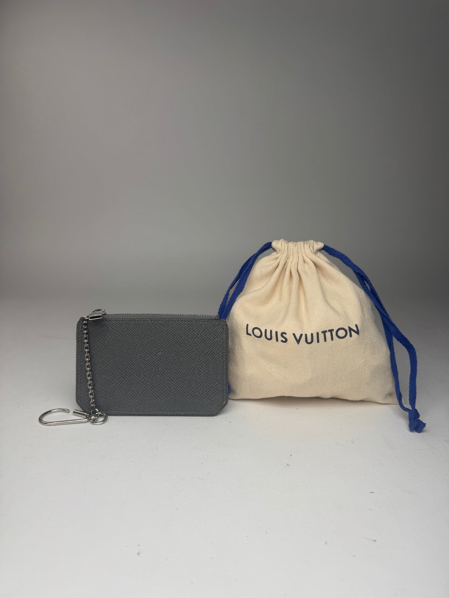 Vintage Louis Vuitton Le Dauphine Leather Card Holder Grey