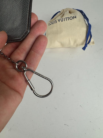 Vintage Louis Vuitton Le Dauphine Leather Card Holder Grey