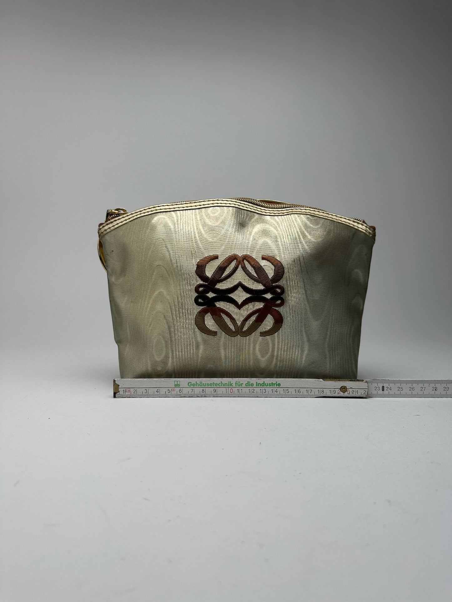 Pochette en cuir vintage Loewe Madrid