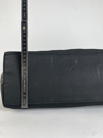Vintage Gucci Coated Canvas Hobo Bag Early 2000s Black