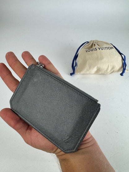 Vintage Louis Vuitton Le Dauphine Leather Card Holder Grey