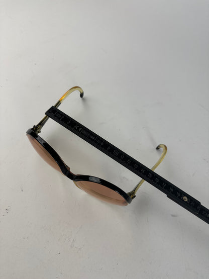 Vintage Balenciaga Acetate Sunglasses Black