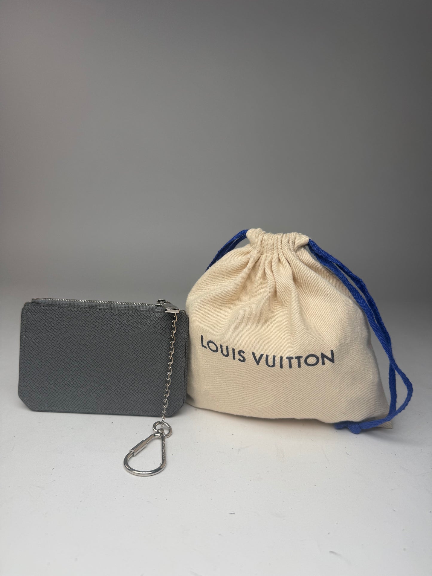 Vintage Louis Vuitton Le Dauphine Leather Card Holder Grey