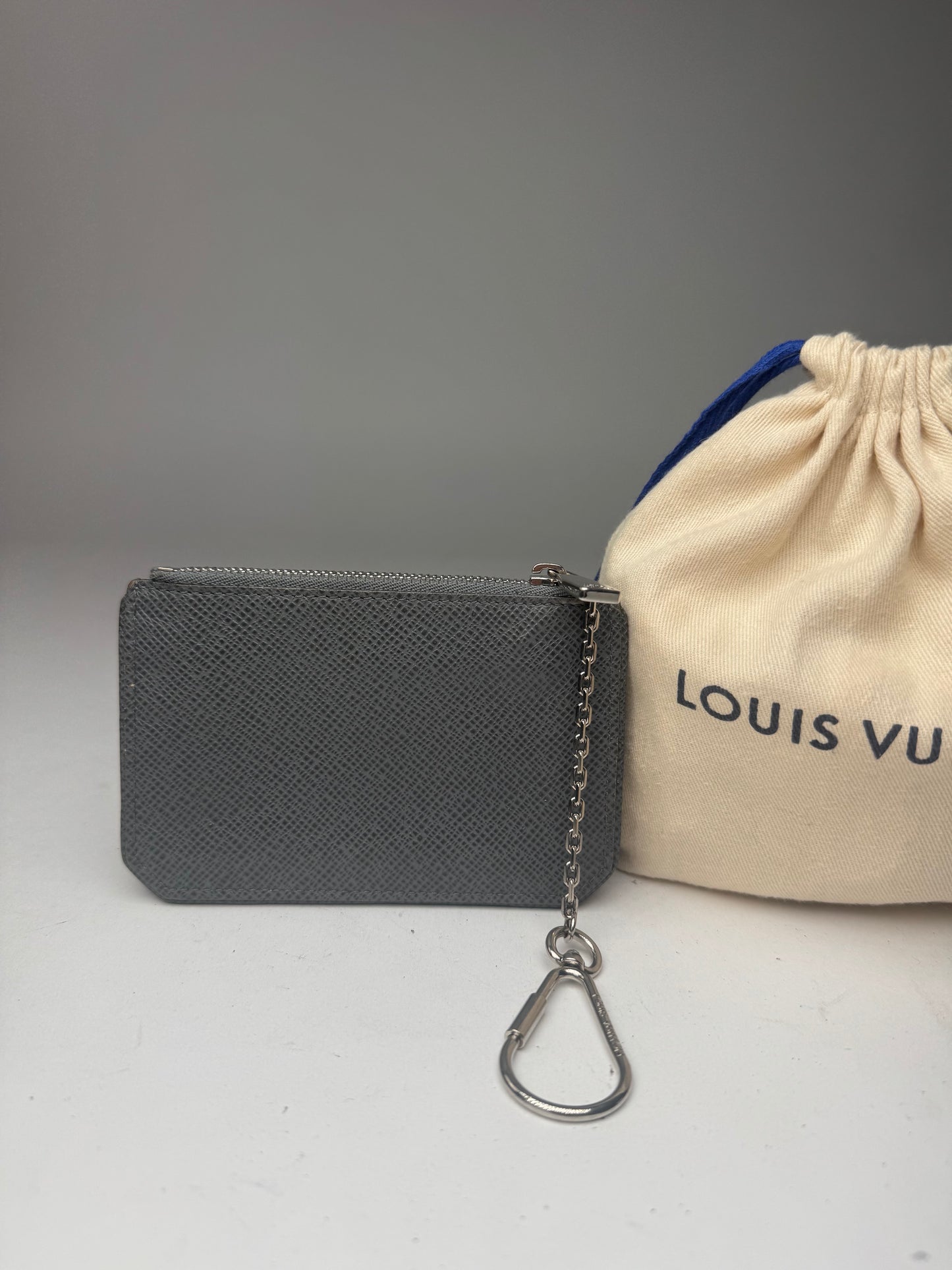 Vintage Louis Vuitton Le Dauphine Leather Card Holder Grey