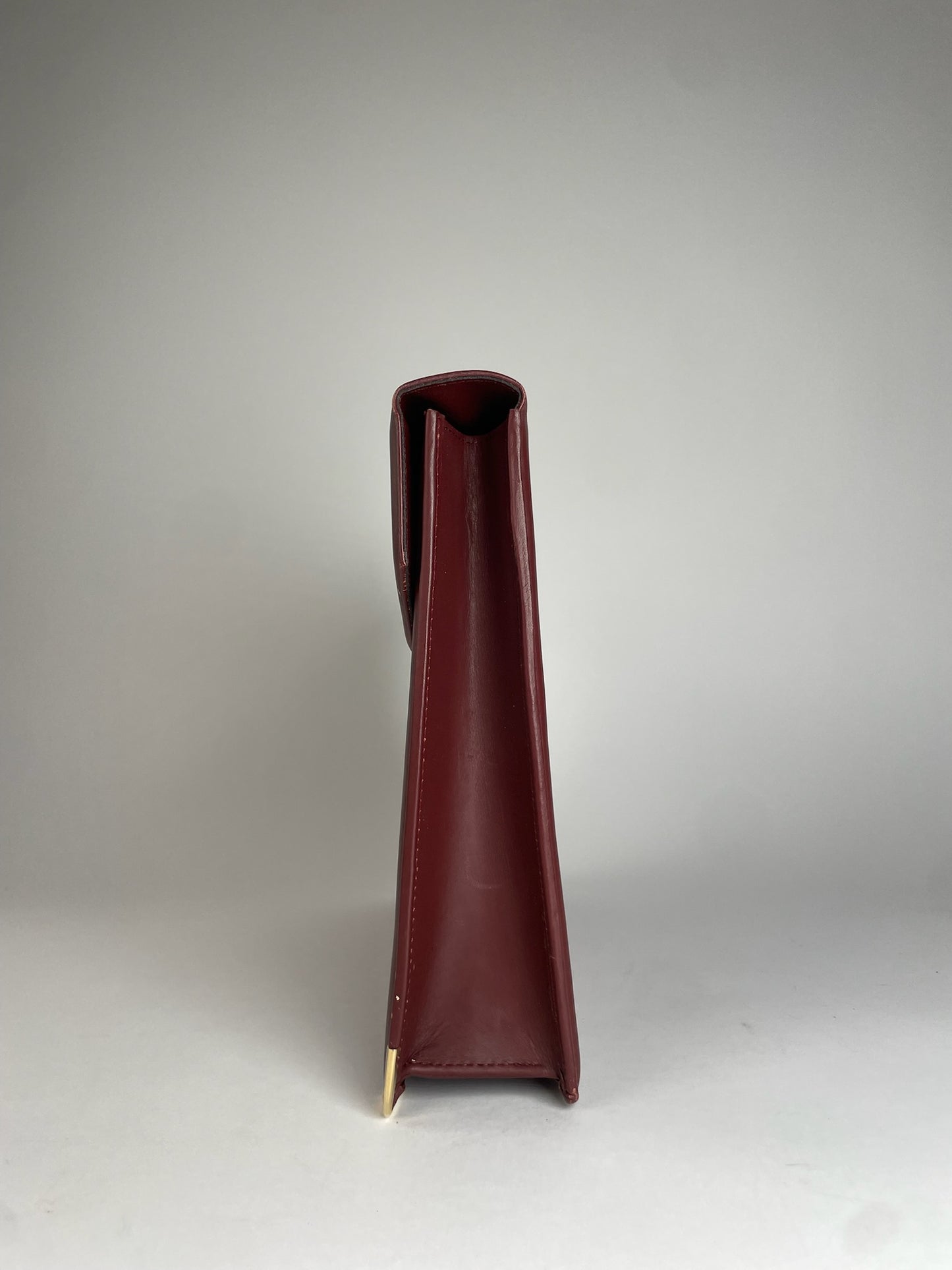 Vintage Cartier Leather Briefcase Burgundy