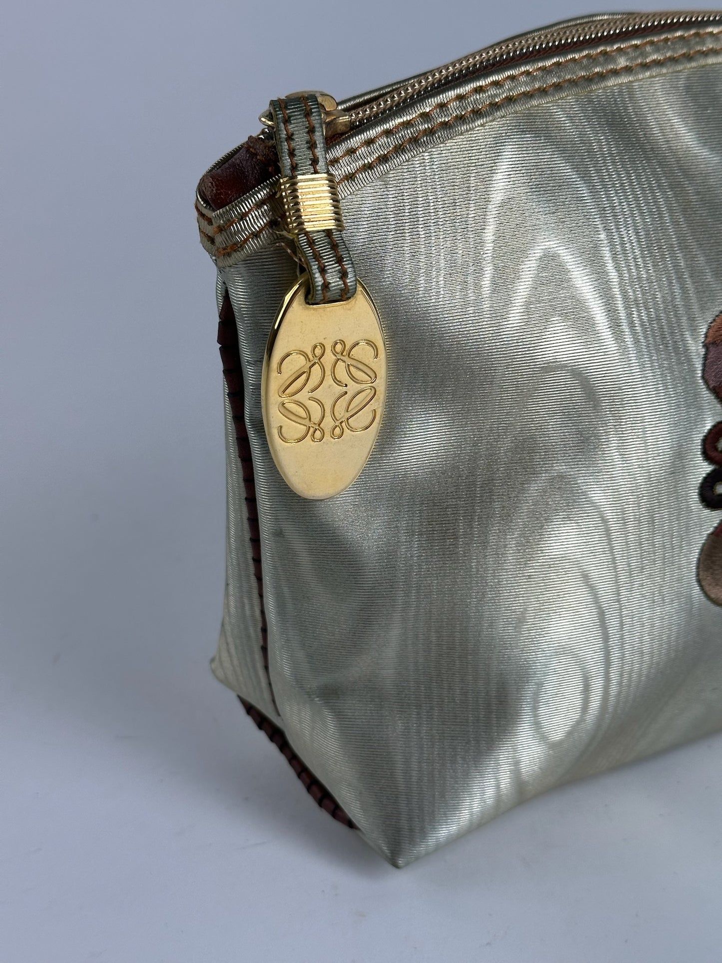 Pochette en cuir vintage Loewe Madrid