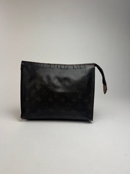 Pochette vintage Louis Vuitton en cuir Monogram marron