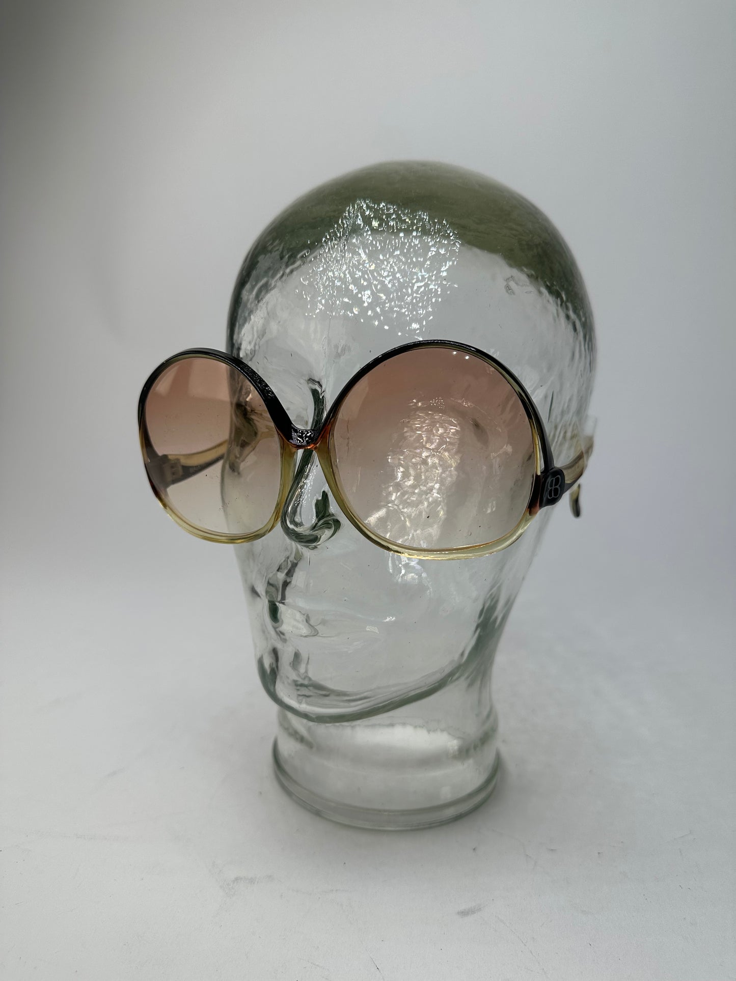 Vintage Balenciaga Acetate Sunglasses Black