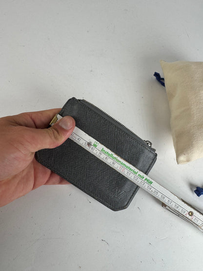 Vintage Louis Vuitton Le Dauphine Leather Card Holder Grey