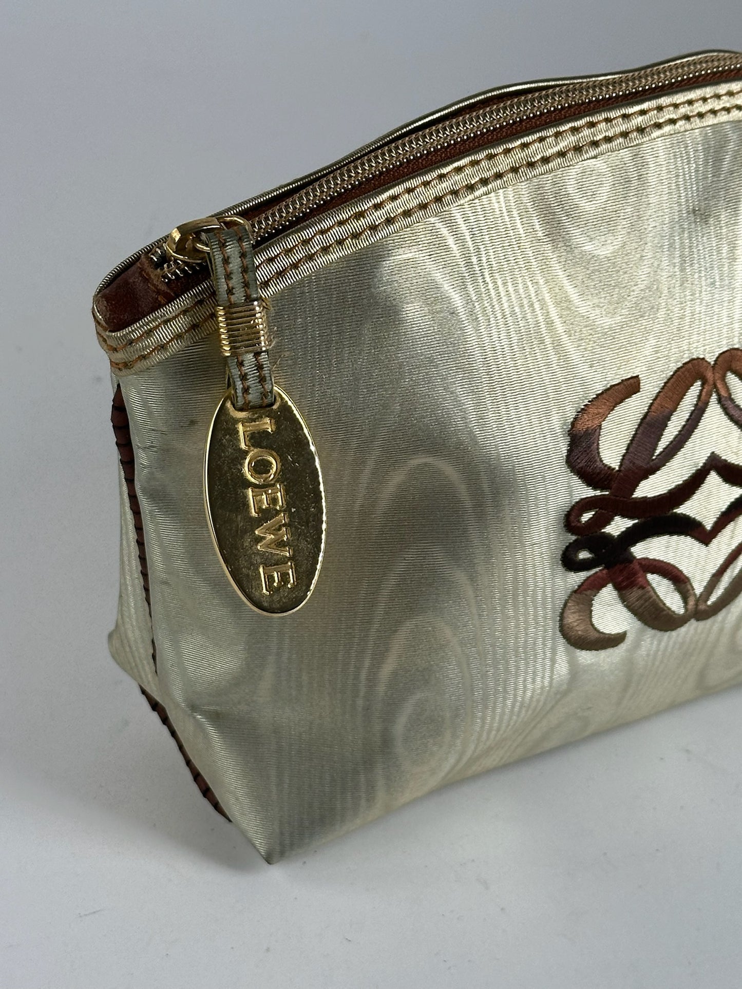Pochette en cuir vintage Loewe Madrid