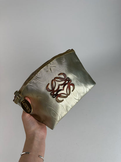 Pochette en cuir vintage Loewe Madrid