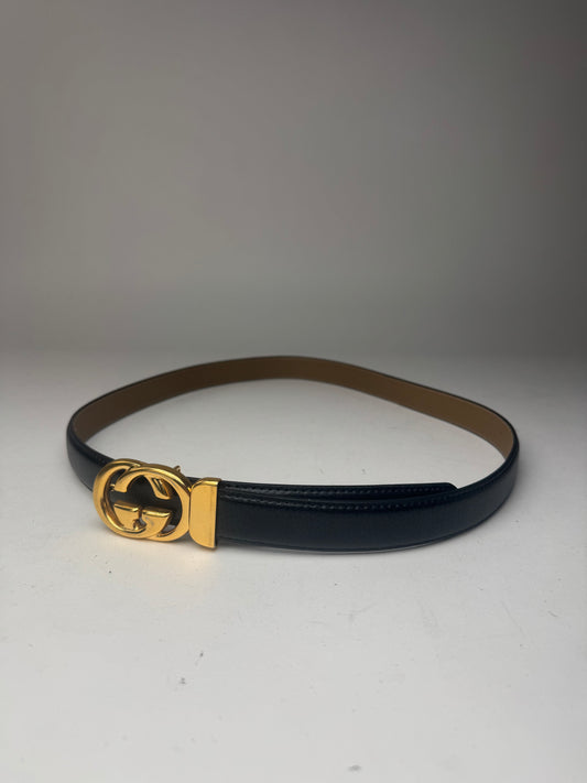 Vintage Gucci Leather belt black