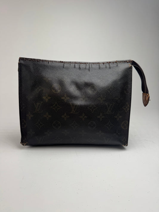 Pochette vintage Louis Vuitton en cuir Monogram marron