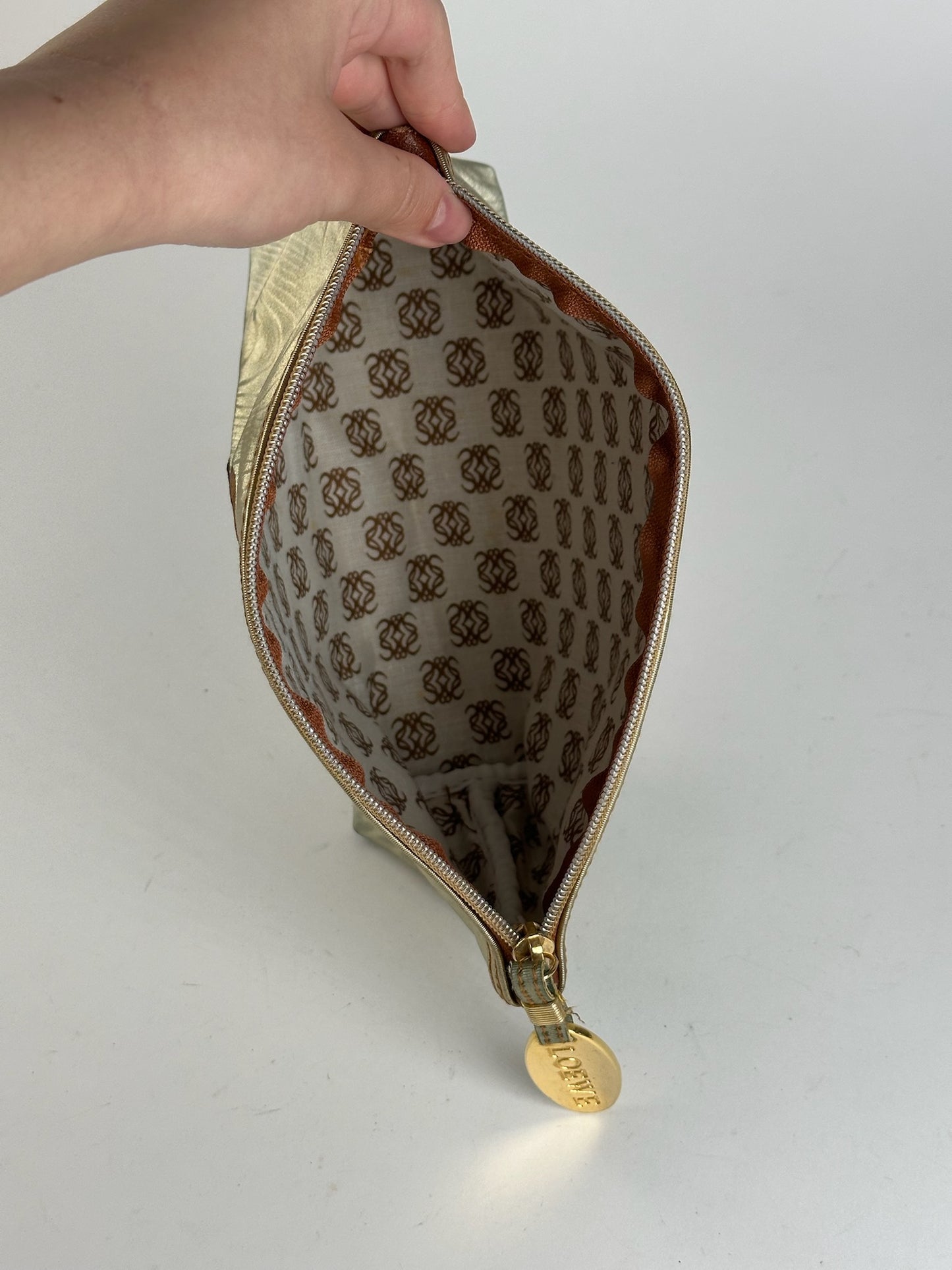 Pochette en cuir vintage Loewe Madrid