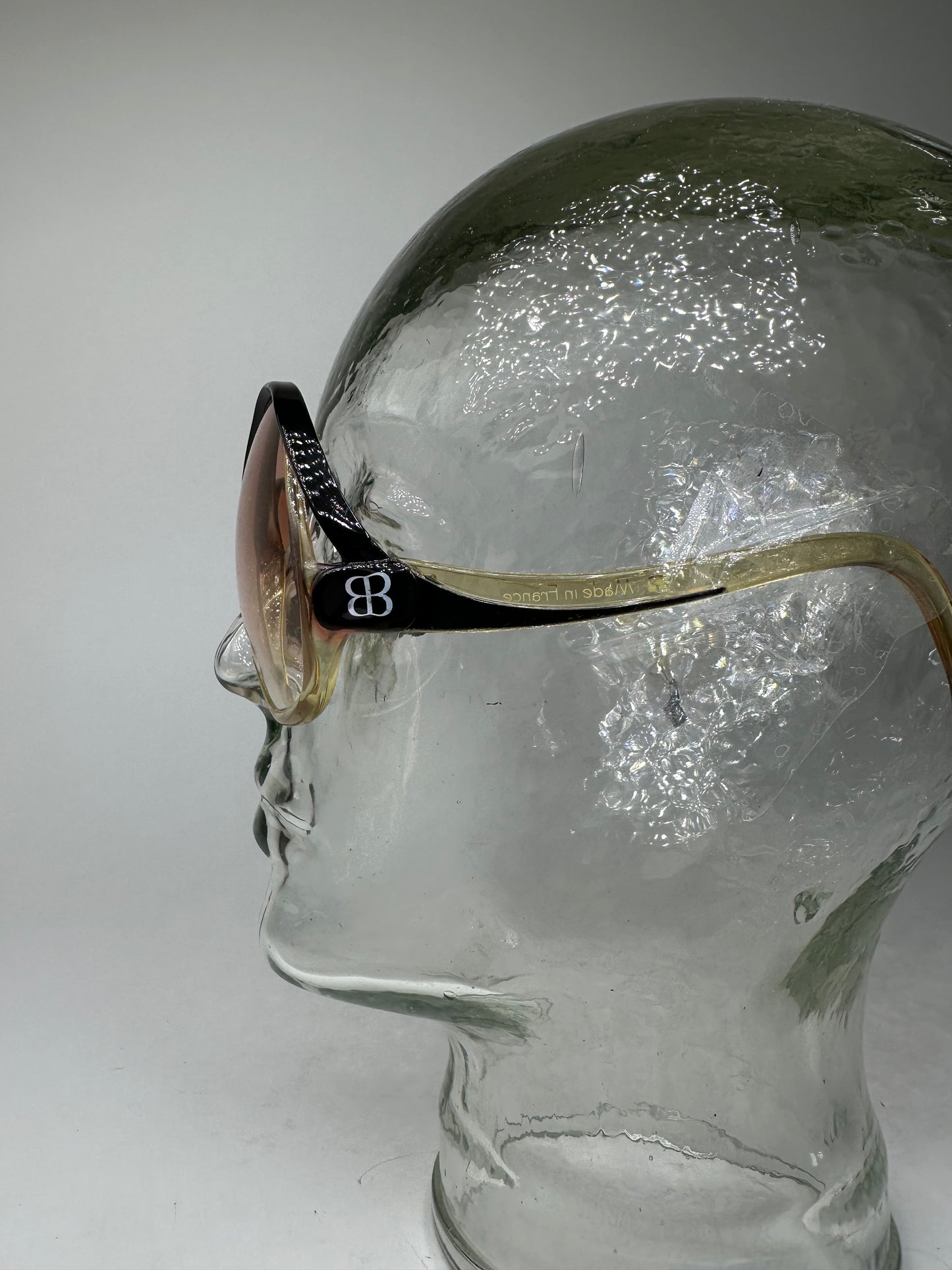 Vintage Balenciaga Acetate Sunglasses Black