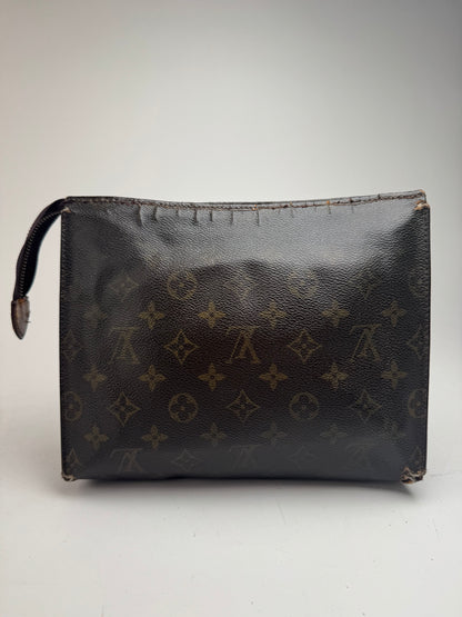 Pochette vintage Louis Vuitton en cuir Monogram marron