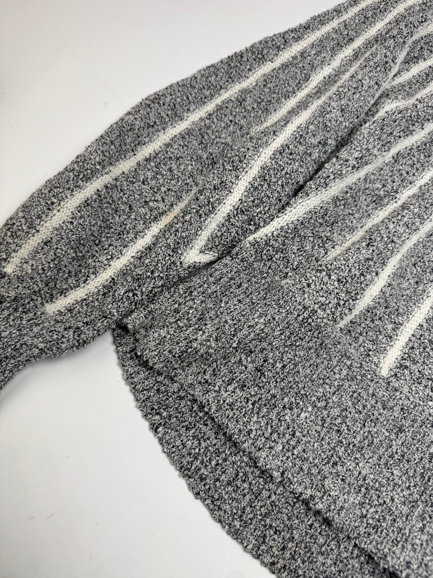 Vintage Mariea Kim Crewneck Sweater Grey/White/Black M