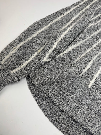 Vintage Mariea Kim Crewneck Sweater Grey/White/Black M