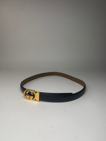 Vintage Gucci Leather belt black