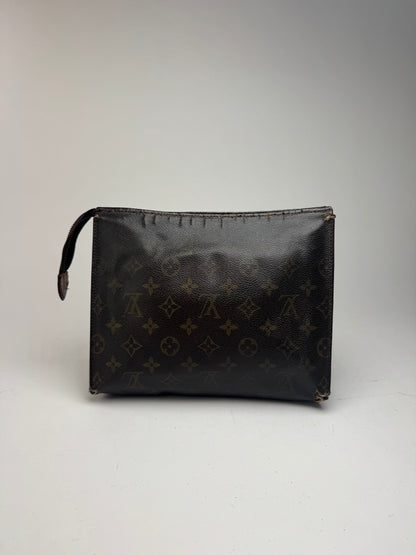 Pochette vintage Louis Vuitton en cuir Monogram marron
